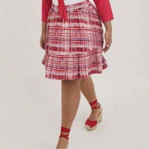Torrid womens mini Lenny tiered circle skirt size 1X
